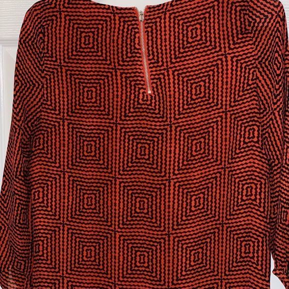 Geo Print 3/4 Sleeved Dress/Tunic - Picture 7 of 10